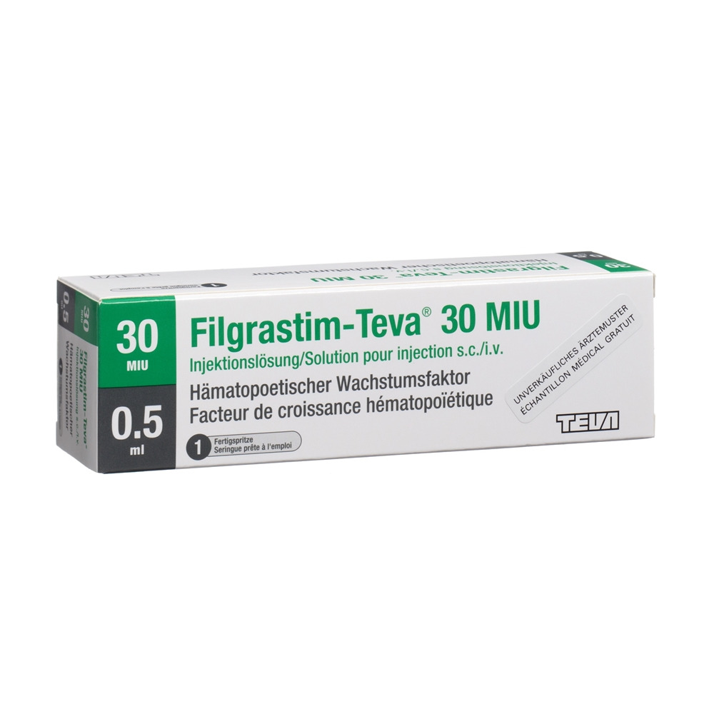 FILGRASTIM Teva 30 mio U/0.5ml ser prê 0.5 ml