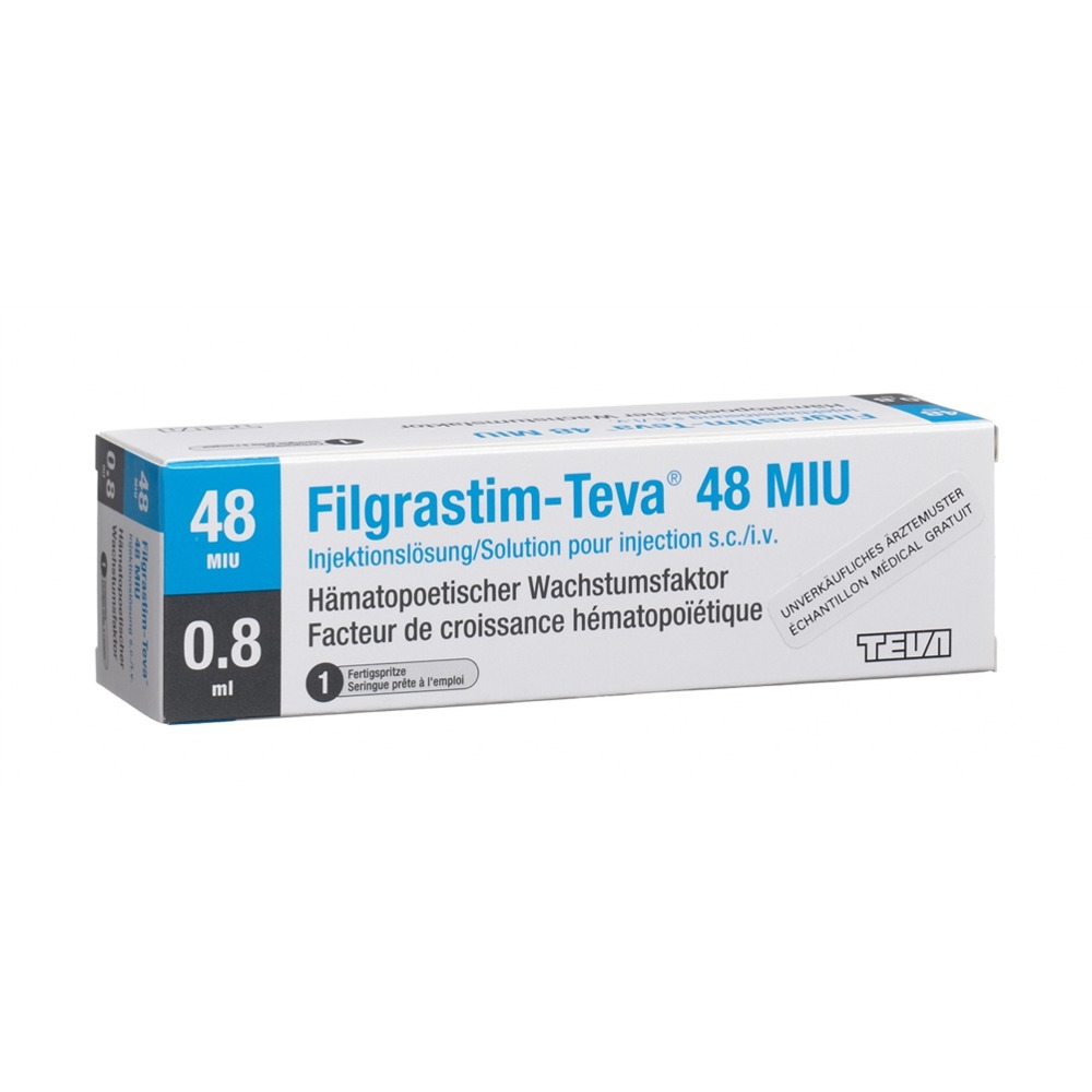 FILGRASTIM Teva 48 mio U/0.8ml ser prê 0.8 ml