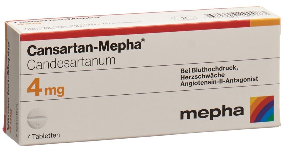 CANSARTAN Mepha cpr 4 mg 7 pce