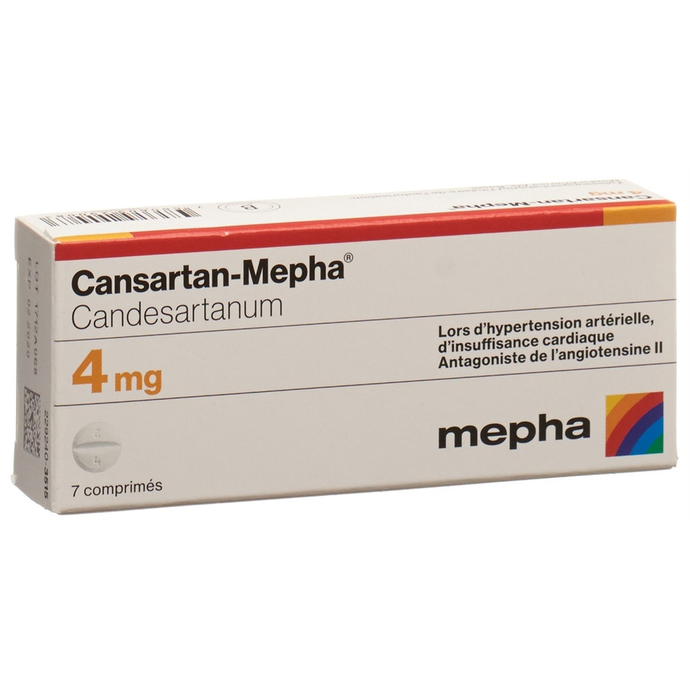CANSARTAN Mepha cpr 4 mg 7 pce