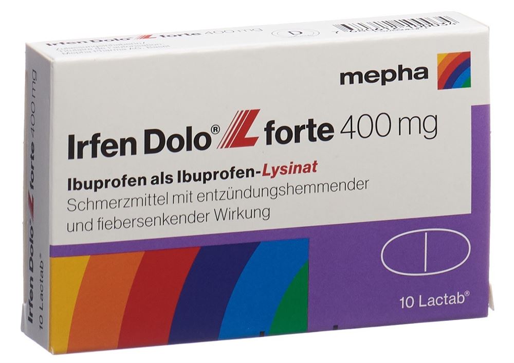 IRFEN DOLO L forte Lactab 400 mg 10 pce
