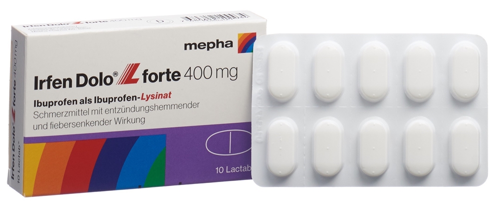 IRFEN DOLO L forte Lactab 400 mg 10 pce
