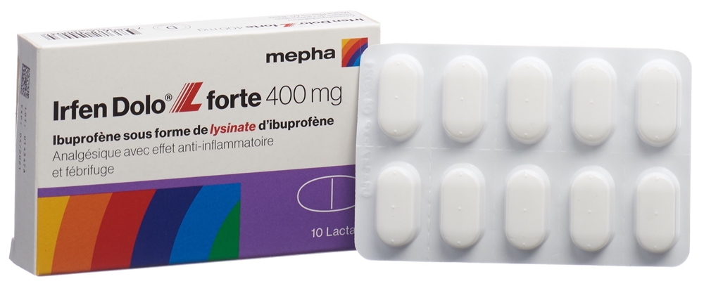 IRFEN DOLO L forte Lactab 400 mg 10 pce