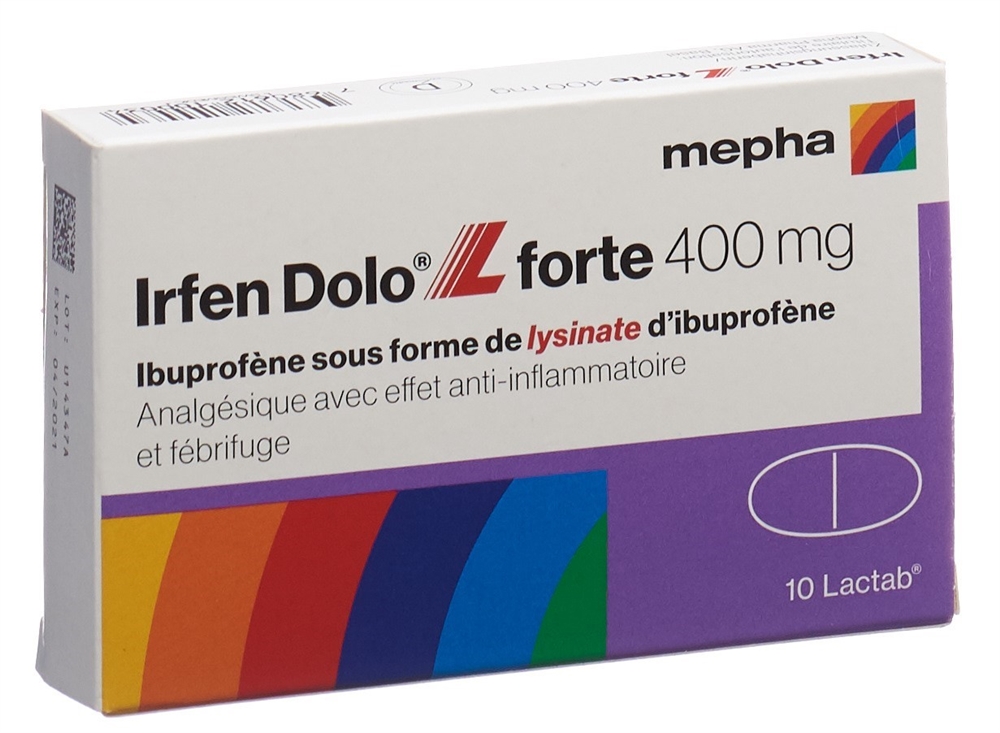 Irfen Dolo L forte 400 mg, Lactab