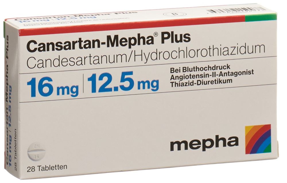 CANSARTAN Mepha plus cpr 16/12.5 28 pce