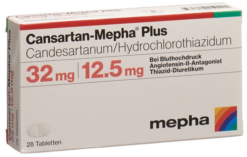 Cansartan-Mepha plus 32/12.5, Tabletten