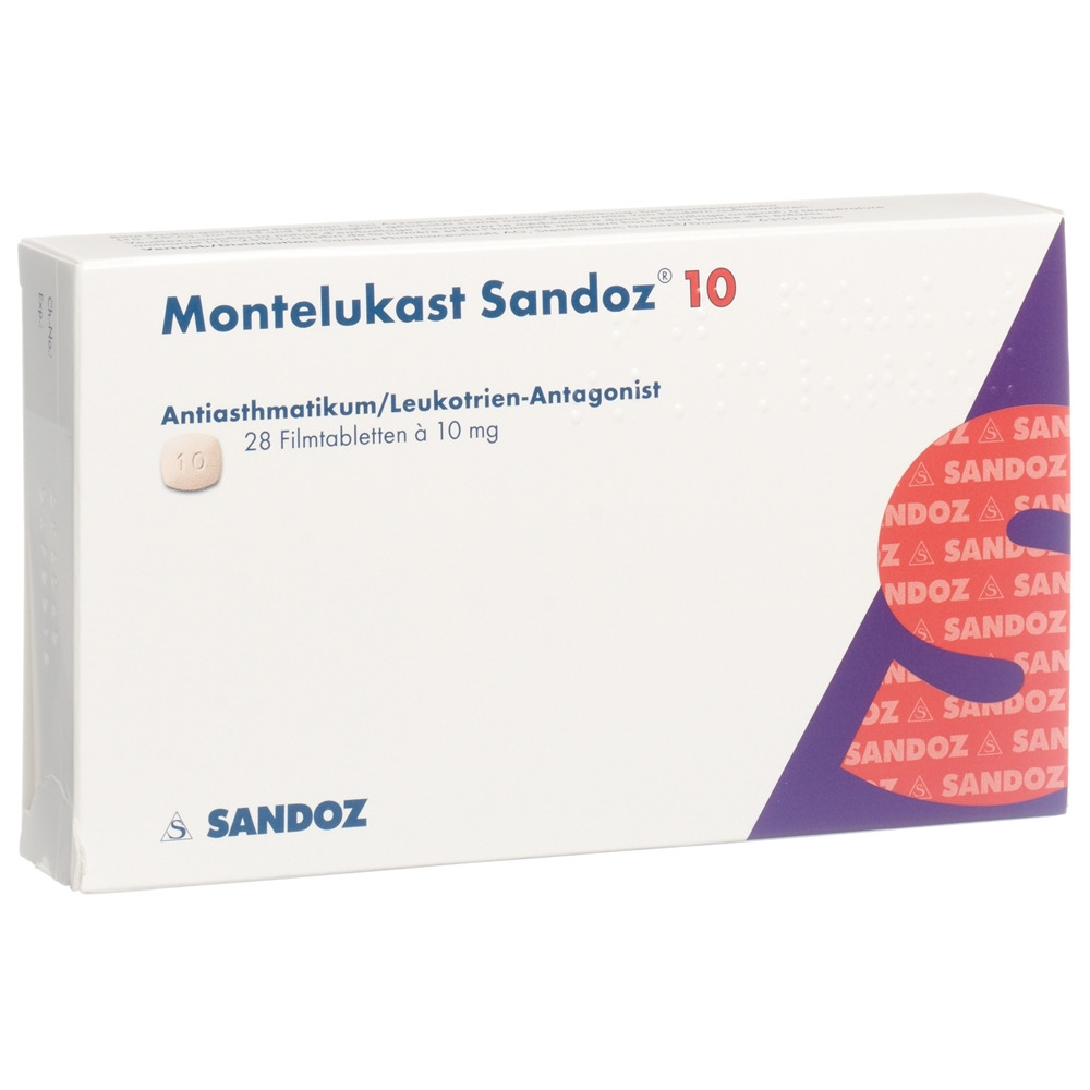 Montelukast Sandoz 10 mg, Filmtabletten
