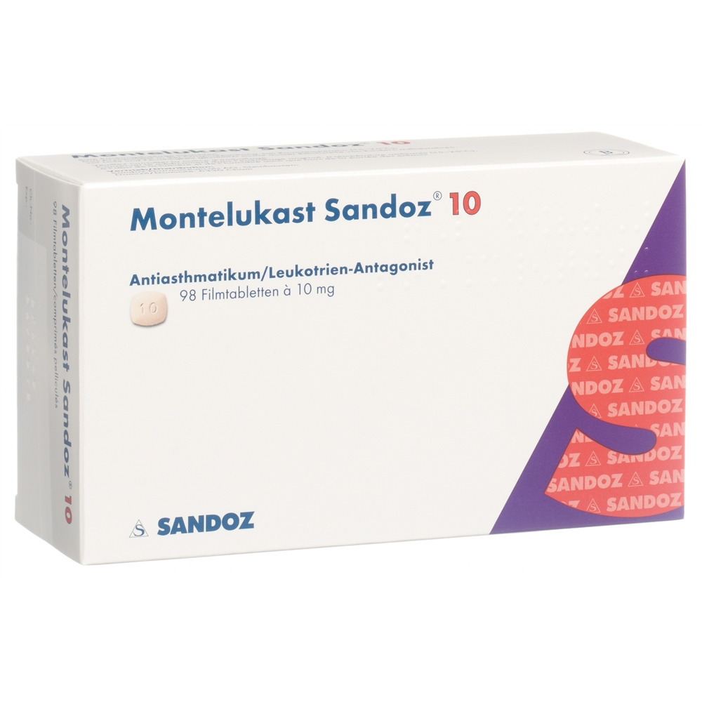 MONTELUKAST Sandoz cpr pell 10 mg 98 pce