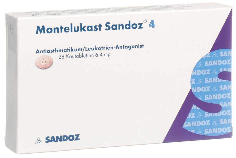 Montelukast Sandoz 4 mg, Kautabletten