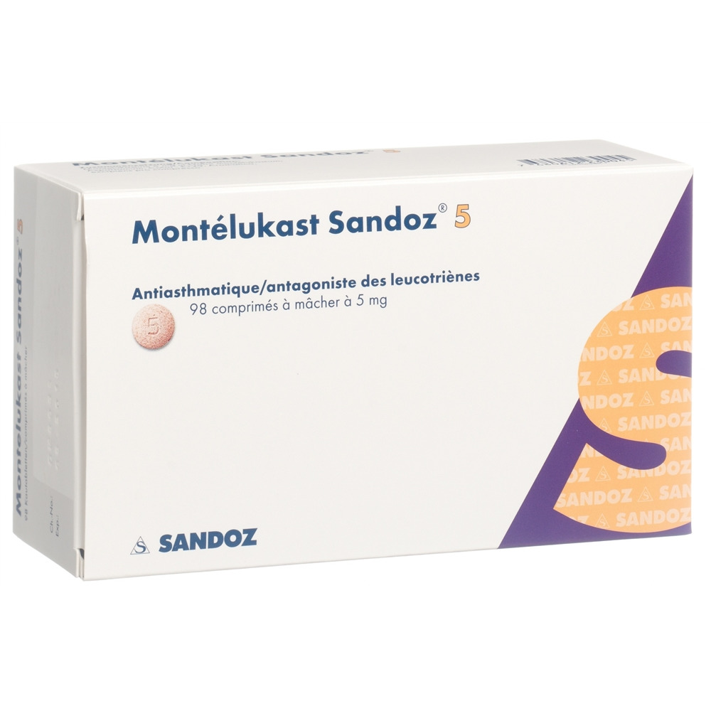 MONTELUKAST Sandoz cpr croquer 5 mg 98 pce