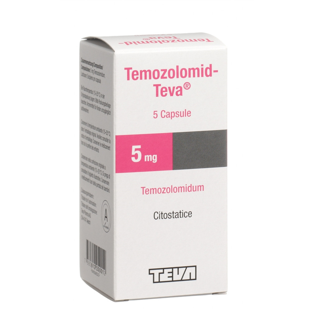 TEMOZOLOMID Teva caps 5 mg fl 5 pce