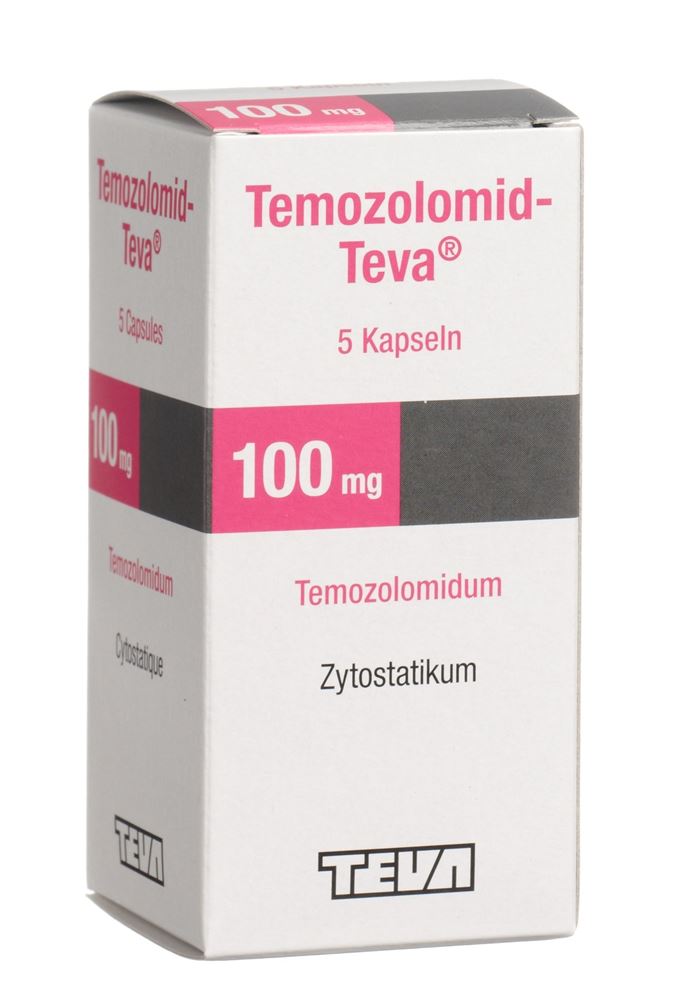 TEMOZOLOMID Teva caps 100 mg fl 5 pce