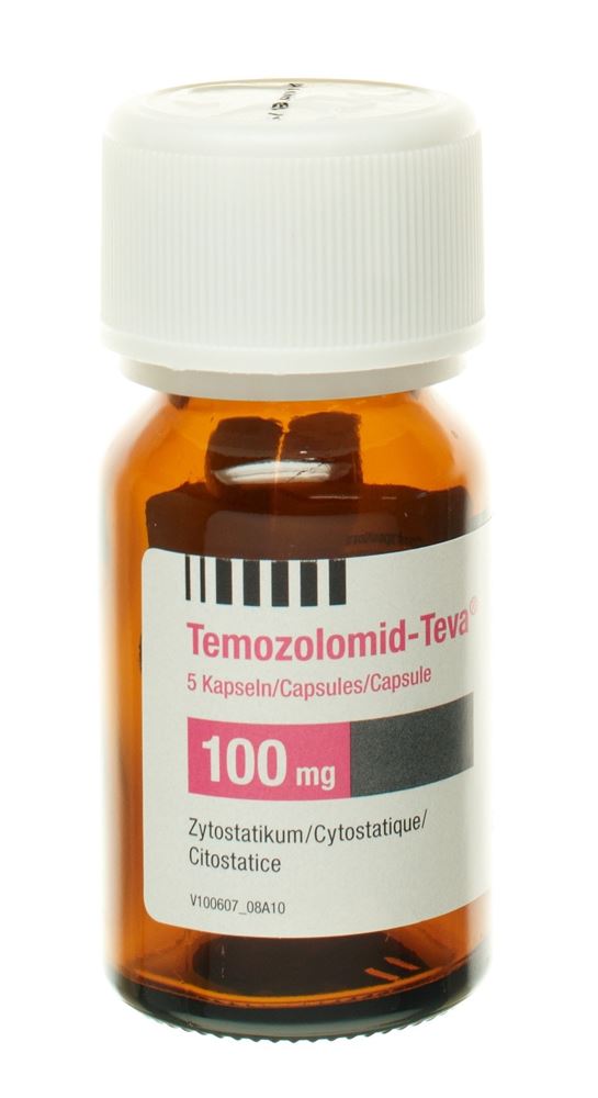 TEMOZOLOMID Teva caps 100 mg fl 20 pce