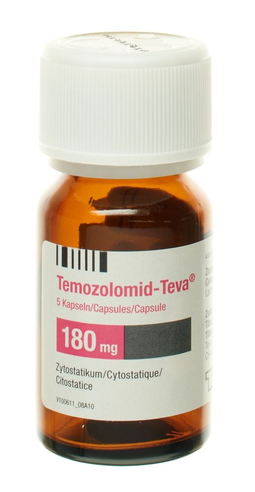 TEMOZOLOMID Teva caps 180 mg fl 20 pce
