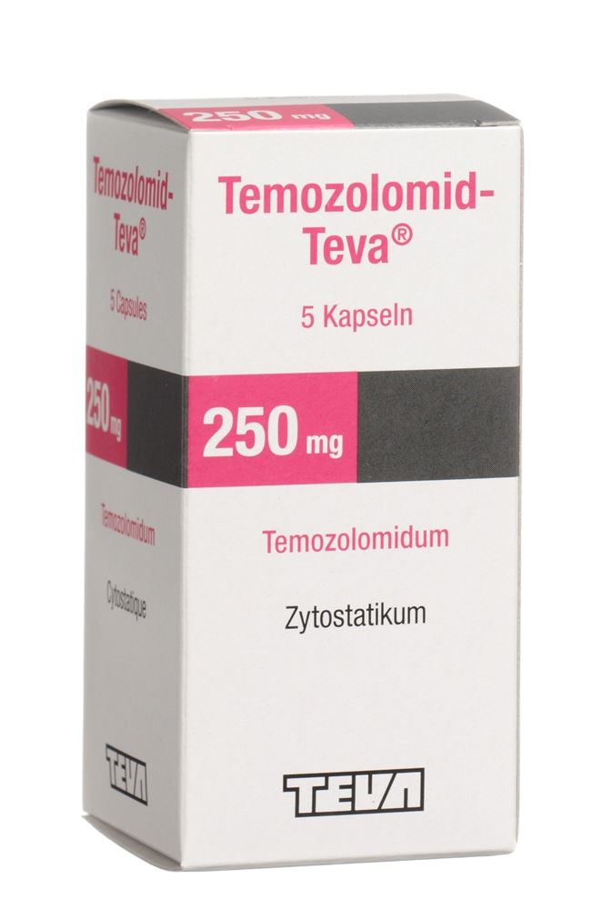 TEMOZOLOMID Teva caps 250 mg fl 5 pce