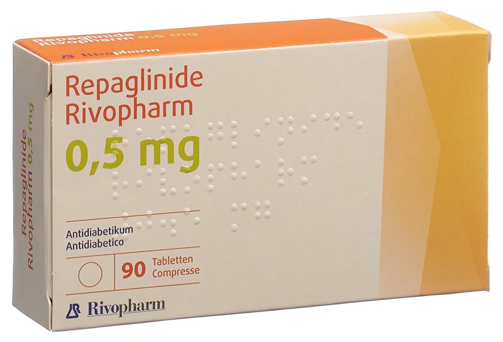 REPAGLINIDE Rivopharm cpr 0.5 mg 90 pce