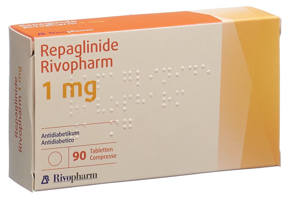 Repaglinide Rivopharm 1 mg, compresse