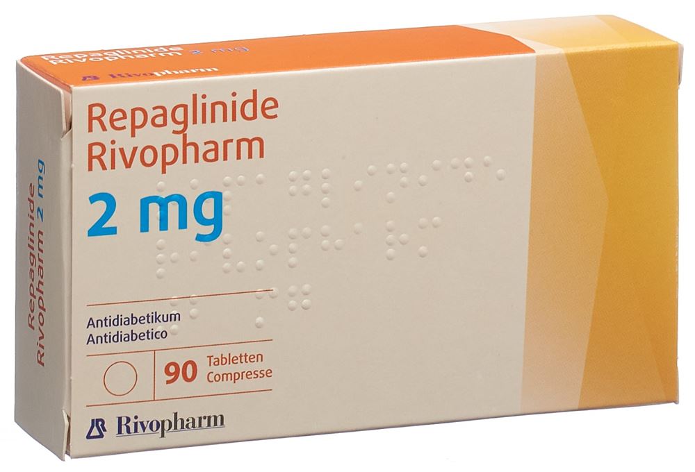 Repaglinide Rivopharm 2 mg, compresse