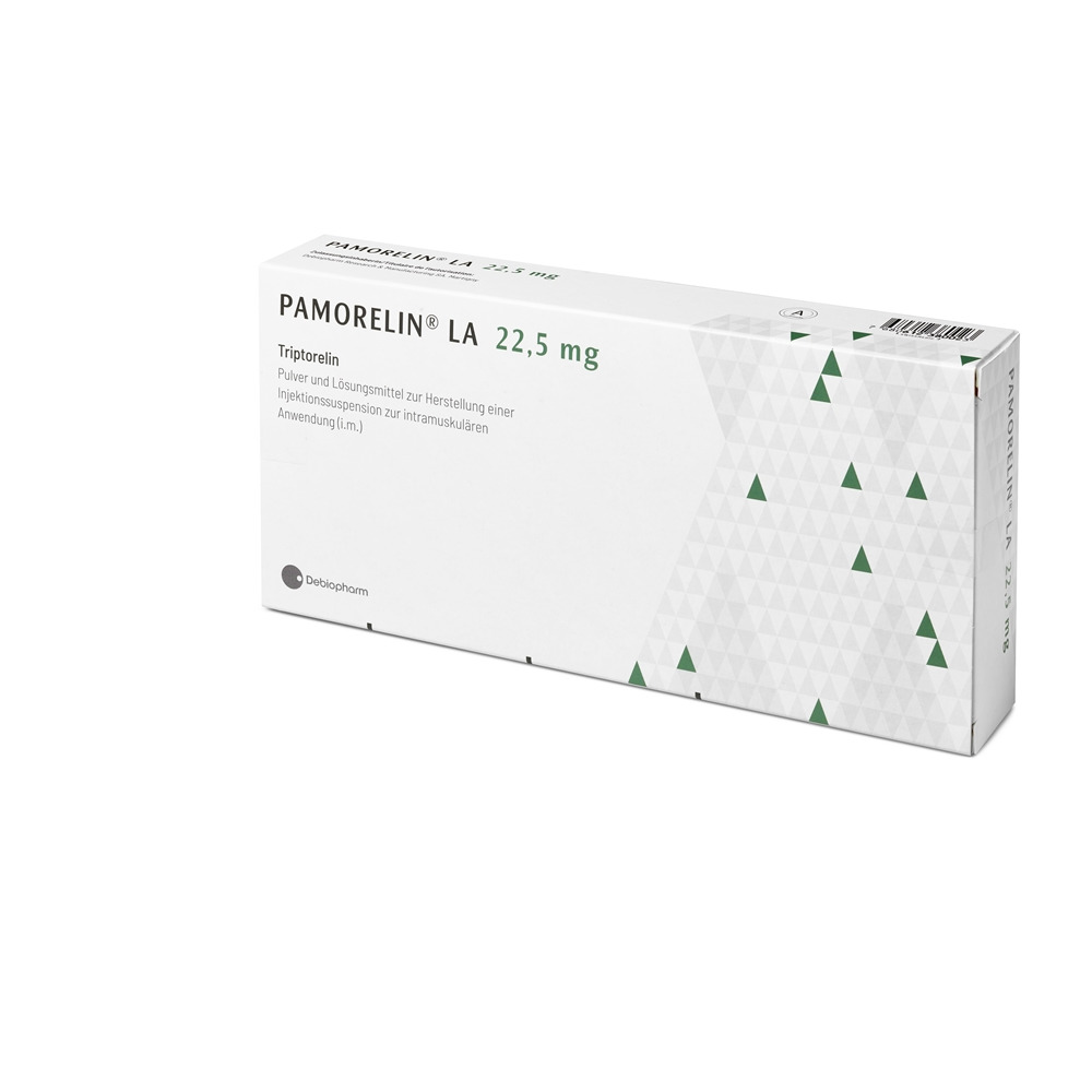PAMORELIN LA subst sèche 22.5 mg c solv (adapt)