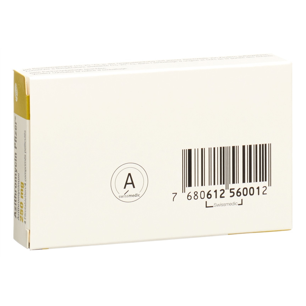 AZITHROMYCIN Pfizer cpr pell 250 mg 4 pce