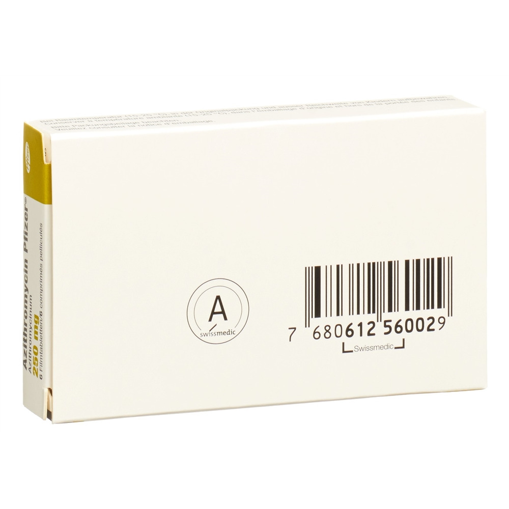 AZITHROMYCIN Pfizer cpr pell 250 mg 6 pce