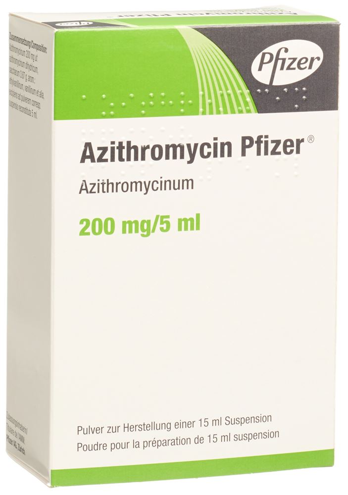 Azithromycin Pfizer, Pulver zur Herstellung einer Suspension zum Einnehmen