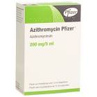 AZITHROMYCIN Pfizer pdr 200 mg/5ml p susp fl 15 ml