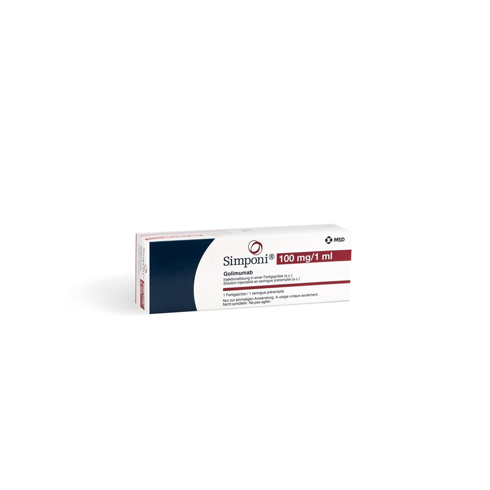 Simponi 100 mg, Injektionslösung in einer Fertigspritze