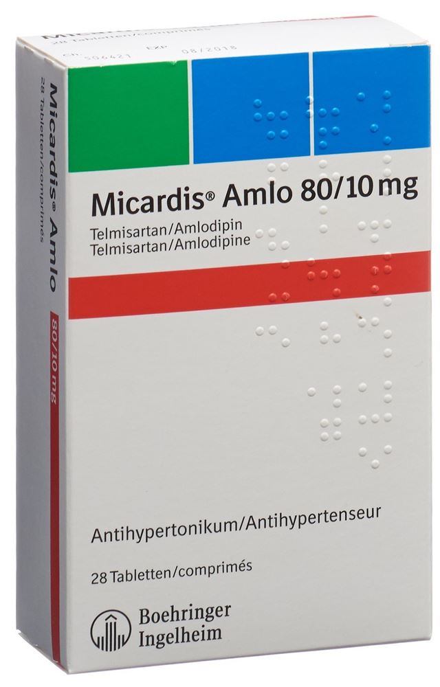 MICARDIS Amlo cpr 80/10 mg 28 pce