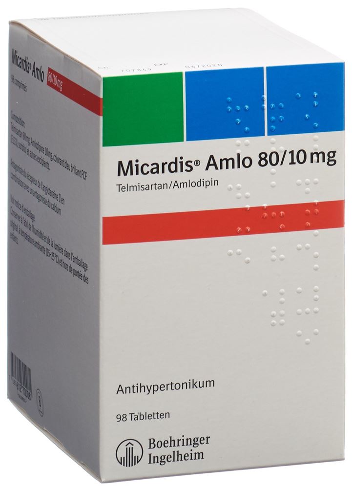 MICARDIS Amlo cpr 80/10 mg 98 pce