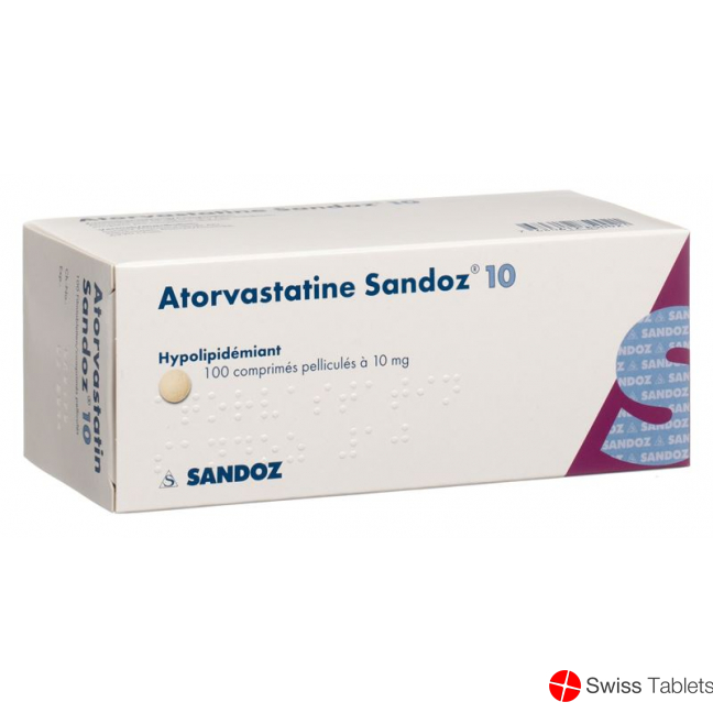 Atorvastatin Sandoz 10 mg, Filmtabletten