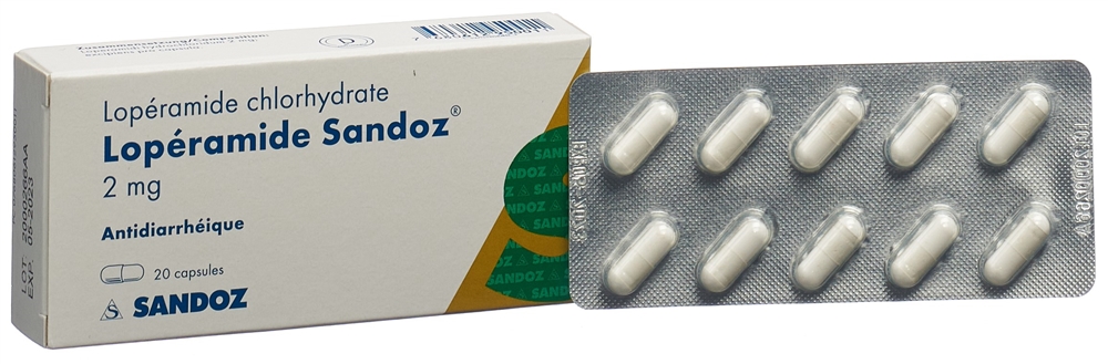LOPERAMIDE Sandoz caps 2 mg 20 pce