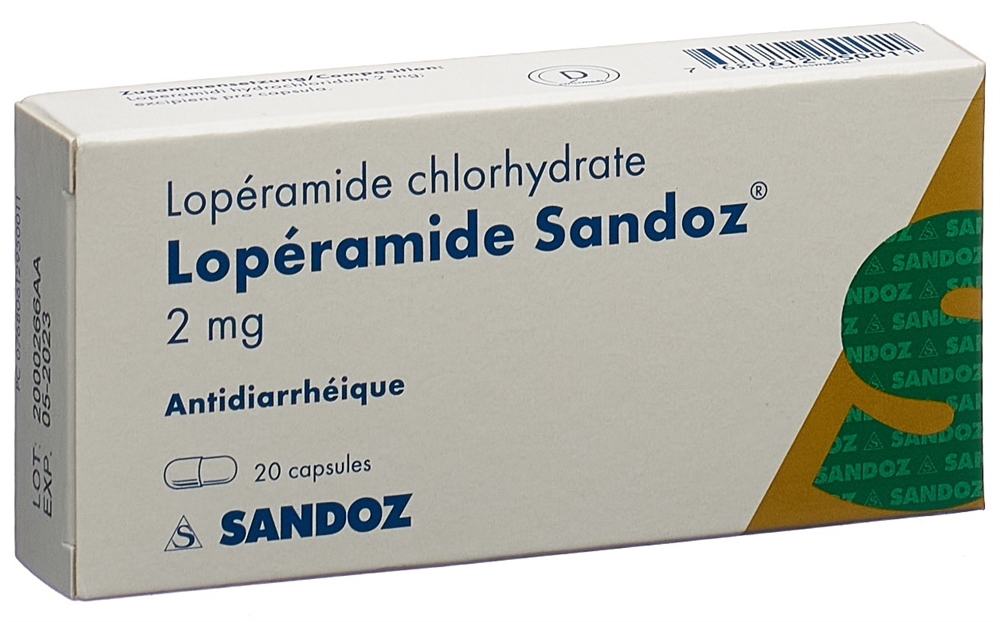 LOPERAMIDE Sandoz caps 2 mg 20 pce