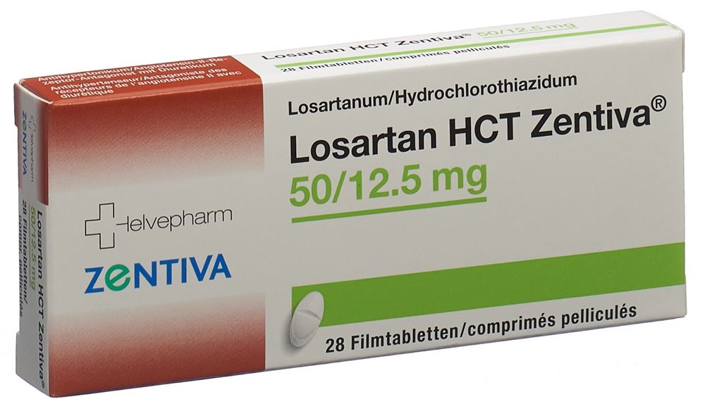 LOSARTAN HCT Zentiva cpr pell 50/12.5 mg 28 pce