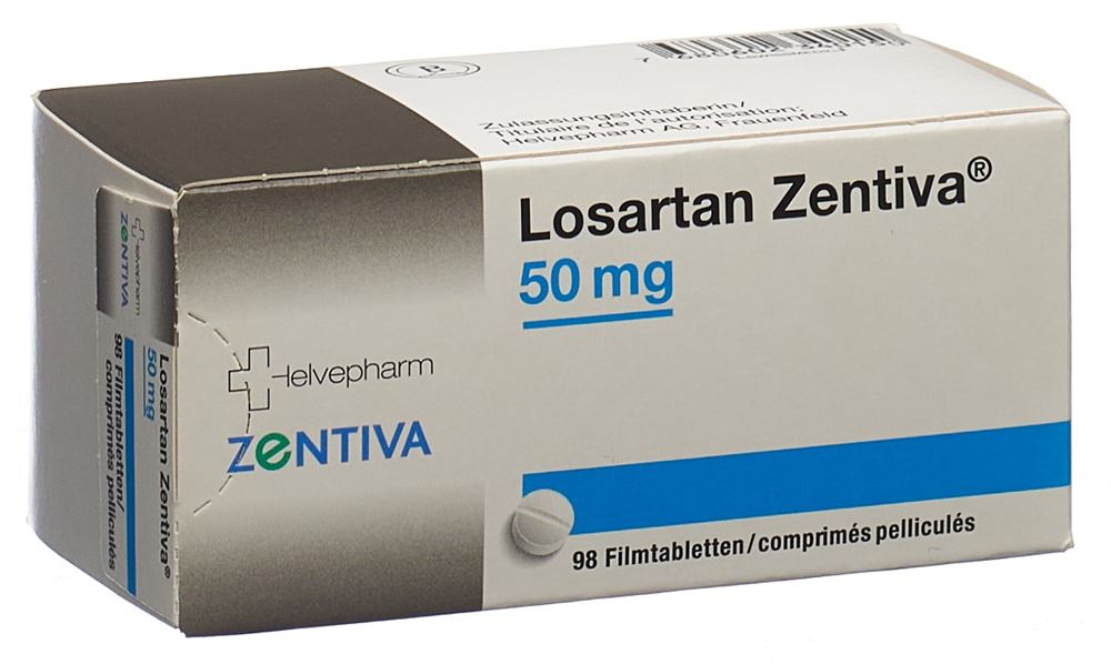 Losartan HCT Zentiva 50/12.5 mg, Filmtabletten