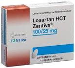 Losartan HCT Zentiva 100/25 mg, Filmtabletten