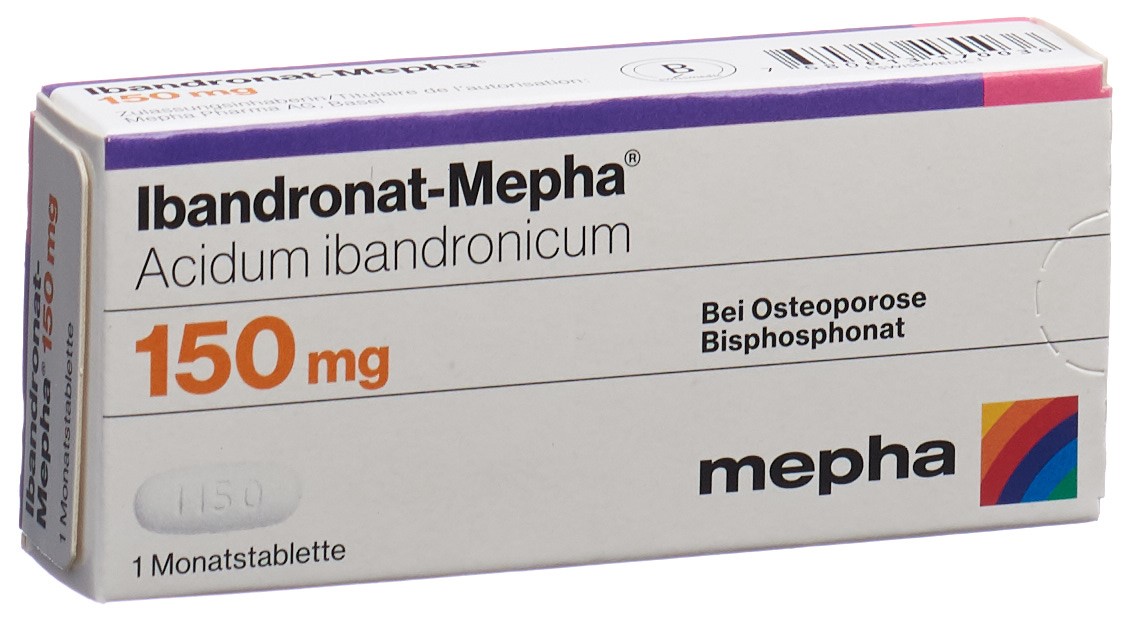 IBANDRONAT Mepha 150 mg comprimés mensuels 3 pce