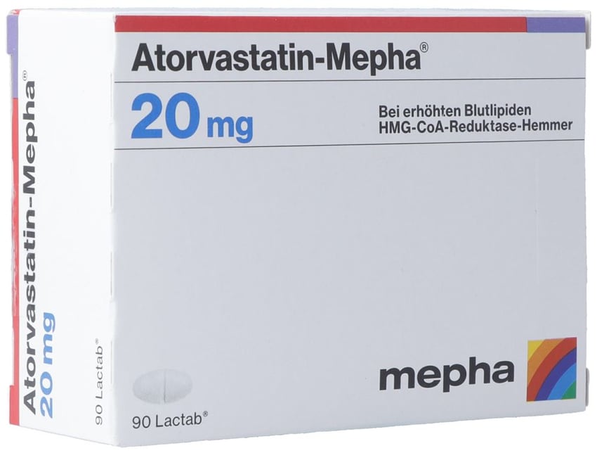 Atorvastatin-Mepha, lactabs 10 mg , 30 pce