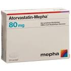 Atorvastatin-Mepha, lactabs 80 mg , 30 pce