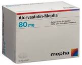 Atorvastatin-Mepha, lactabs 80 mg , 100 pce