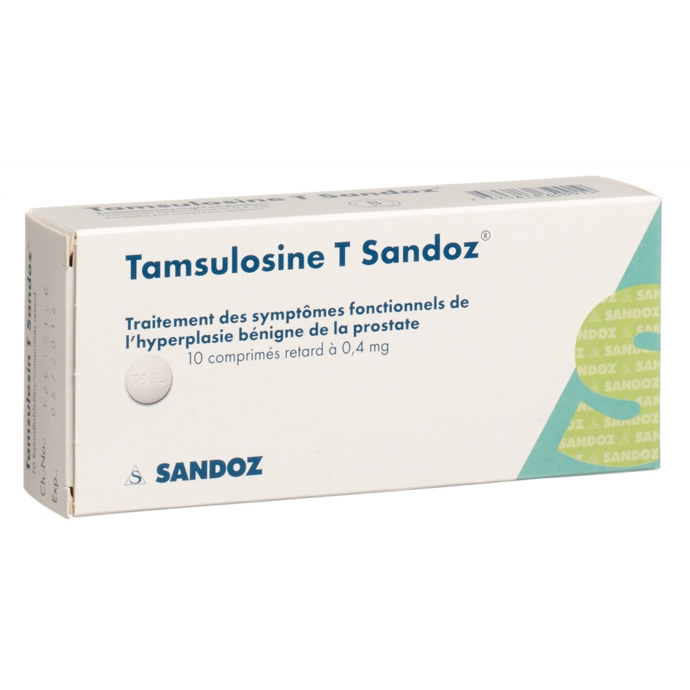 TAMSULOSINE T Sandoz cpr ret 0.4 mg 10 pce