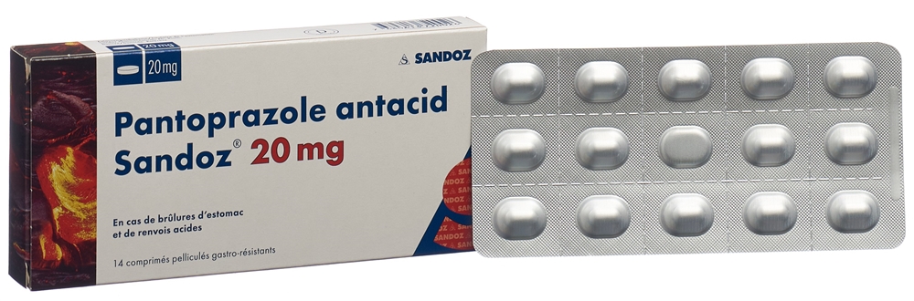 Pantoprazol antacid Sandoz, magensaftresistente Filmtabletten