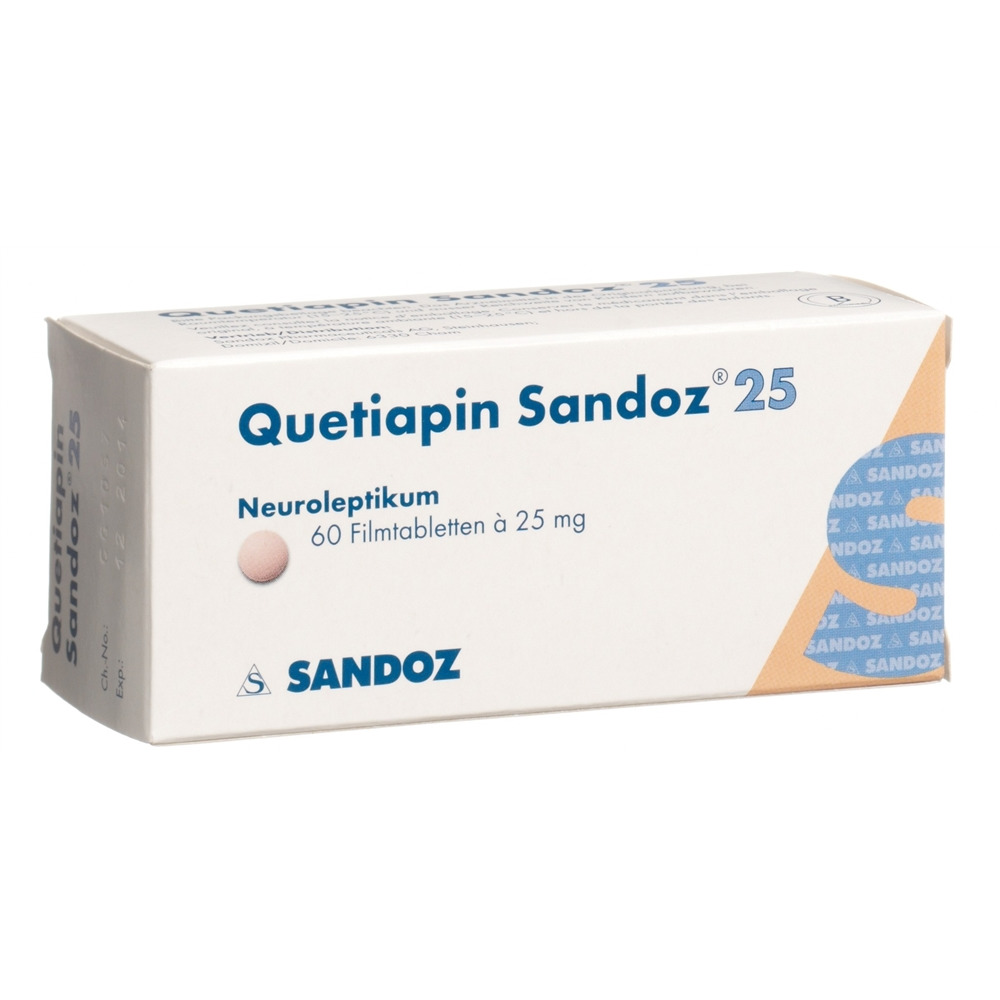 QUETIAPINE Sandoz cpr pell 25 mg 60 pce