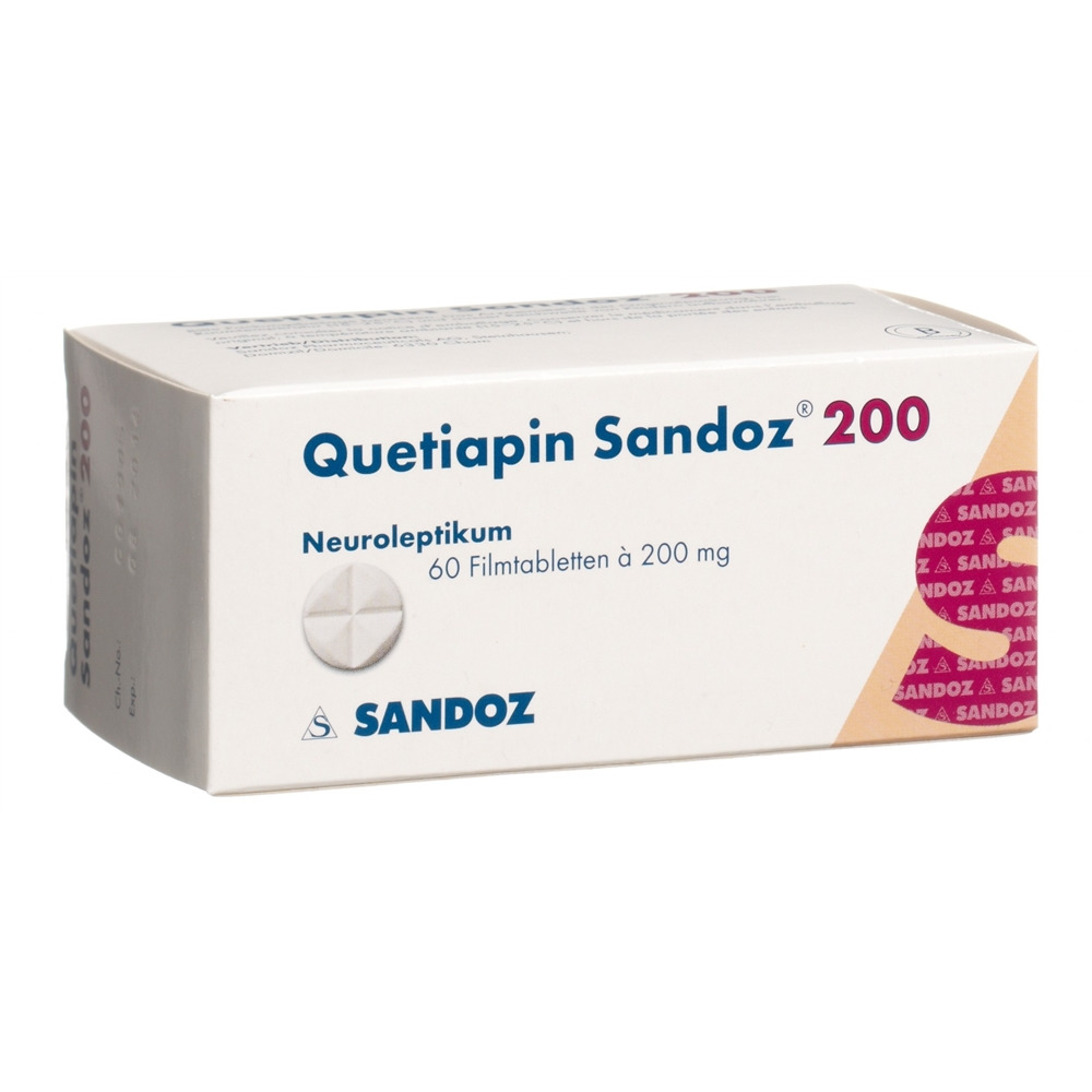 Quetiapin Sandoz 200 mg, Filmtabletten