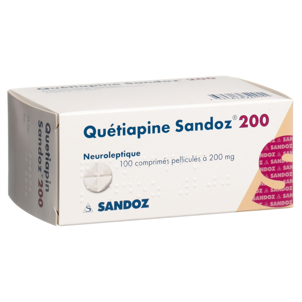QUETIAPINE Sandoz cpr pell 200 mg 100 pce