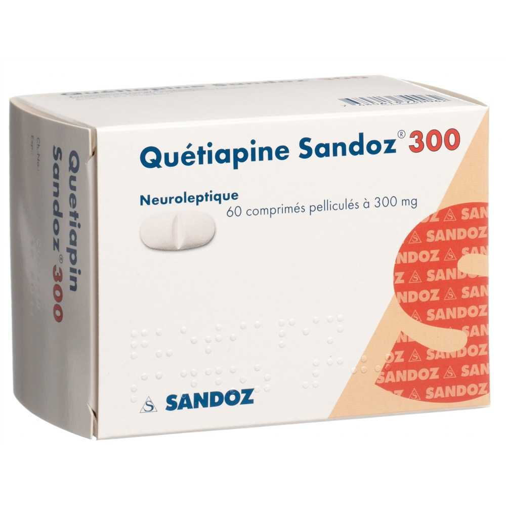 QUETIAPINE Sandoz cpr pell 300 mg 60 pce