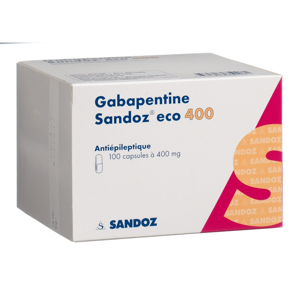 GABAPENTINE Sandoz eco caps 400 mg 100 pce