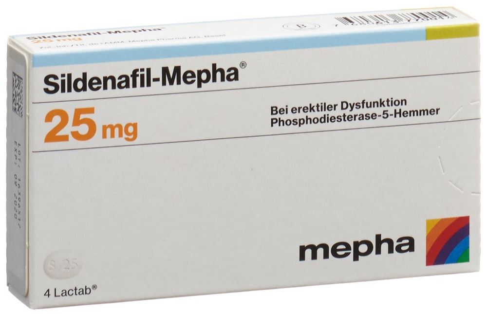 Sildenafil-Mepha 25 mg, Lactab