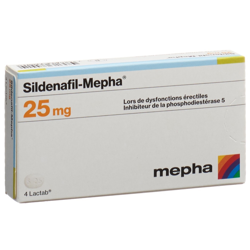 Sildenafil-Mepha 25 mg, Lactab