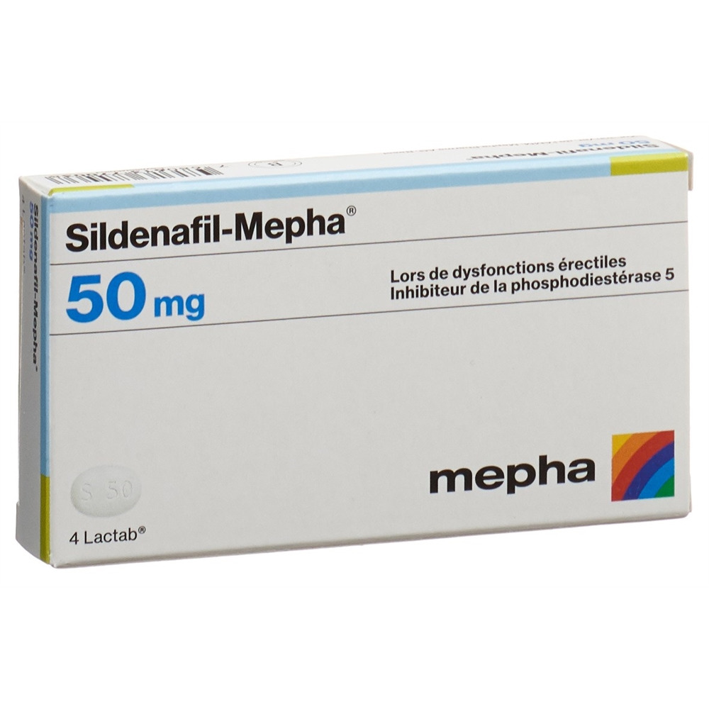 Sildenafil-Mepha 50 mg, Lactab
